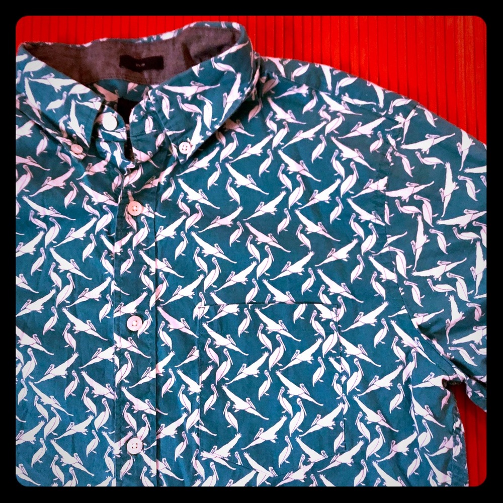 J Crew Pelicans Button Down